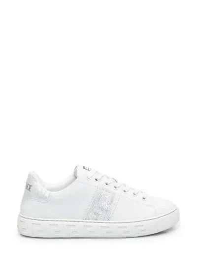 Versace Greca Sneaker In White