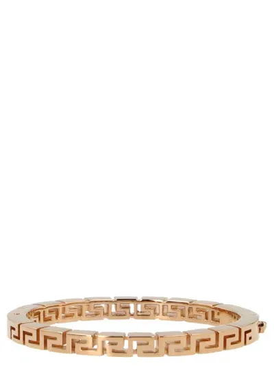 Versace Greek Rigid Bracelet In Gold