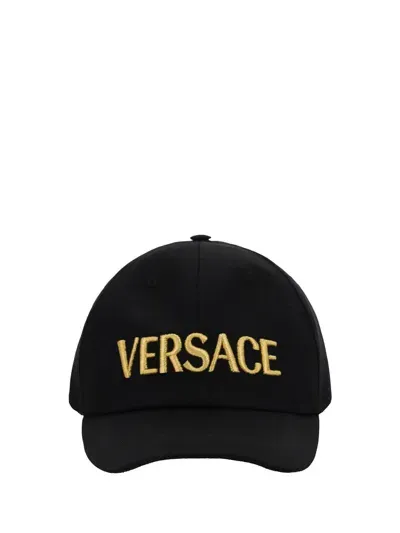 Versace Hats In Black