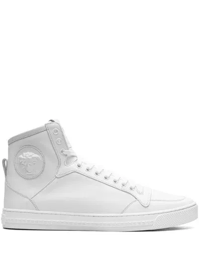 Versace High-top Leather "white" Sneakers