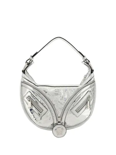 Versace Silver Leather Bag