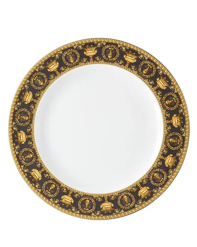 Versace By Rosenthal I Love Baroque Nero Dinner Plate In Black/gold