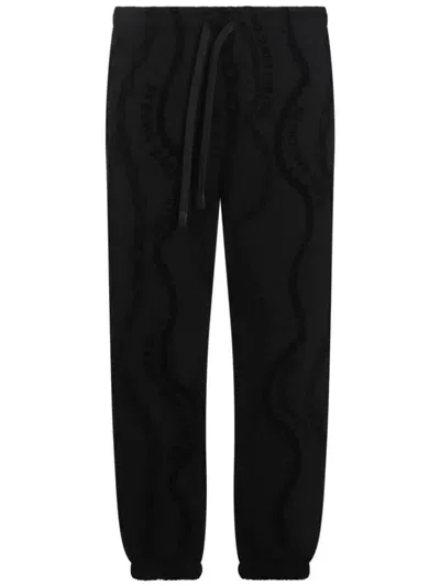 Versace Jeans Couture Barocco Track Pants In Black