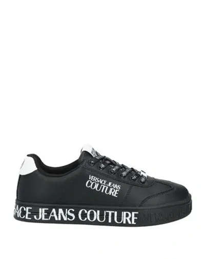 Versace Jeans Couture Man Sneakers Black Size 9 Leather