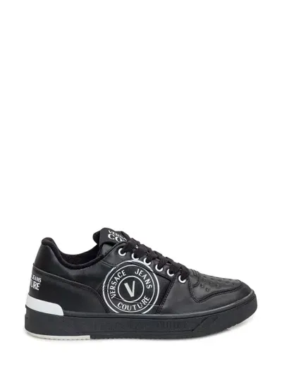 Versace Jeans Couture Starlight V-emblem Sneaker In Black