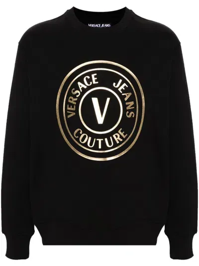 Versace Jeans Couture Sweaters In Black