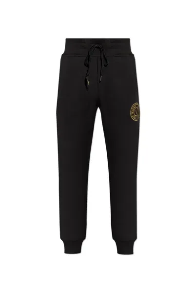 Versace Jeans Couture Sweatpants With Logo In Black