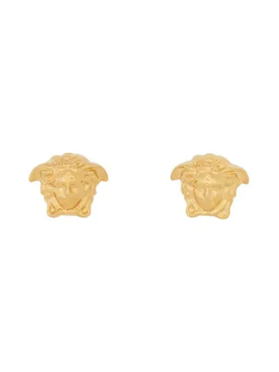 Versace Jellyfish Button Earring In Gold