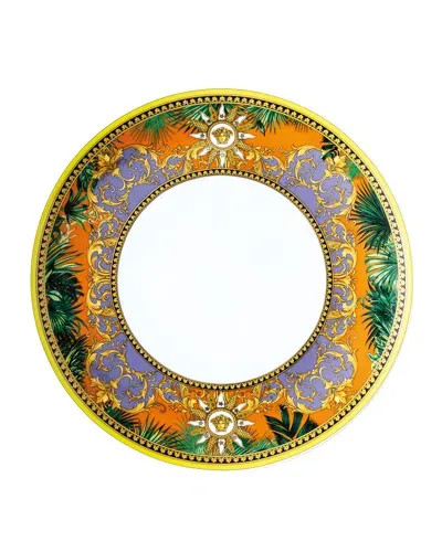 Versace Rosenthal  Jungle Animalier Dinner Plate In Multi