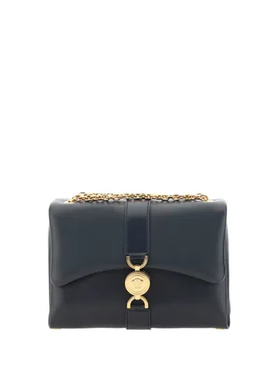 Versace Kleio Shoulder Bag In Black- Gold