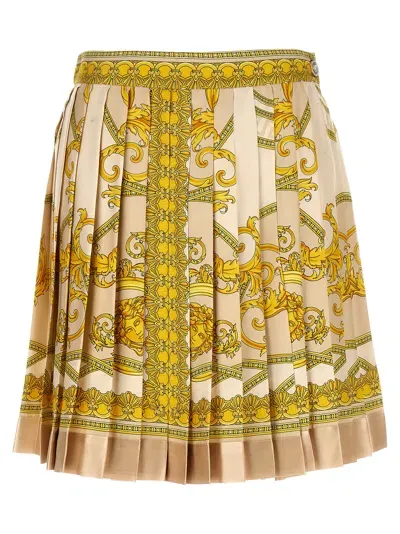 Versace La Coupe Des Dieux Skirt In Gold