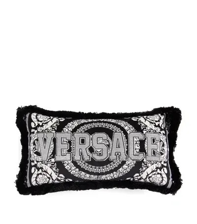 Versace La Greca Cushion In Black