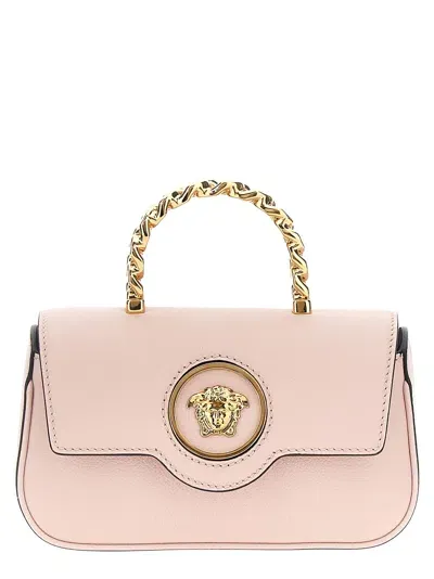 Versace La Medusa Hand Bags In Neutral