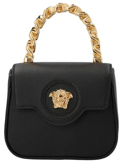 Versace Black La Medusa Mini Handbag