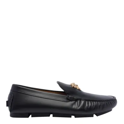 Versace Loafers In Black