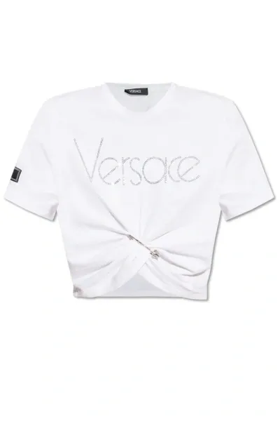 Versace Logo In White