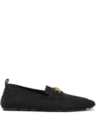 Versace Black 'la Medusa' Loafers In 黑色