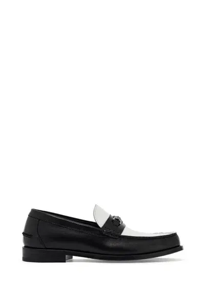 Versace Medusa '95 Two-toned Leather Loafers In Multicolor