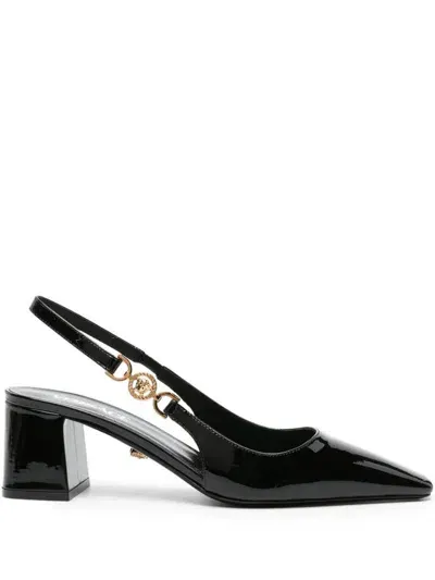 Versace Medusa '95 60mm Slingback Pumps In Black