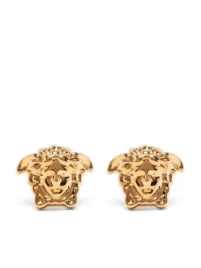 Versace 'medusa' Earrings In Gold