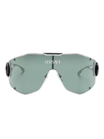 Versace Medusa Geometric Sunglasses In Grey