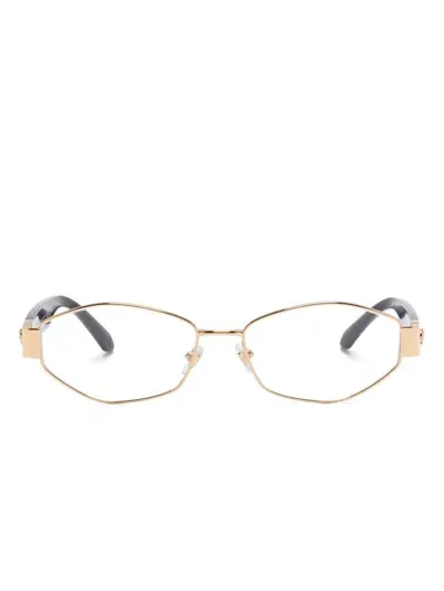 Versace Medusa Head Glasses In Gold