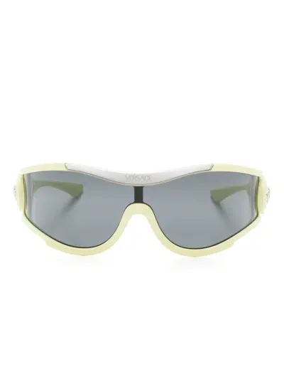 Versace Medusa Medallion Sunglasses In Yellow