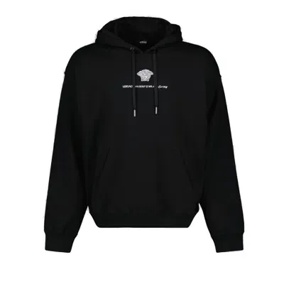 Versace Medusa Milano Hoodie In Black