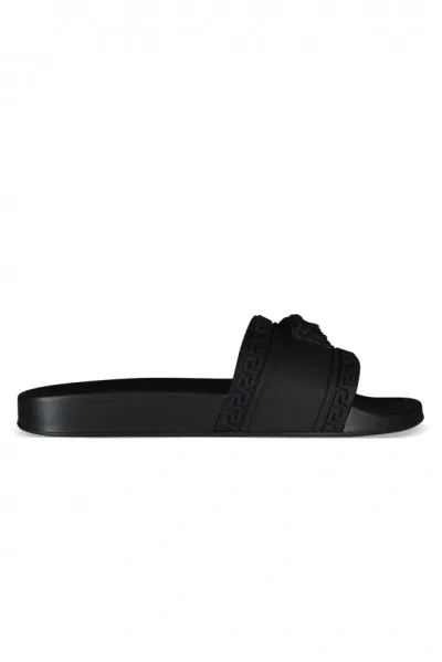 Versace Médusa Slides In Black