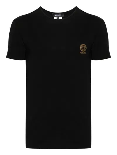 Versace 'medusa' T-shirt In Black  