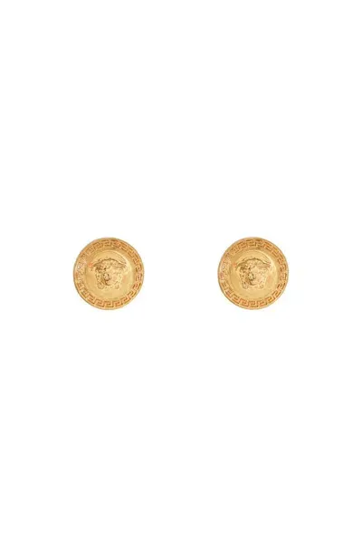 Versace Medusa Tribute Earrings In Gold