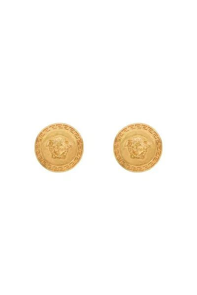 Versace Medusa Tribute Earrings In Gold