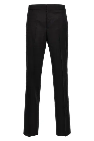 Versace Croc Jacquard Trousers In Black