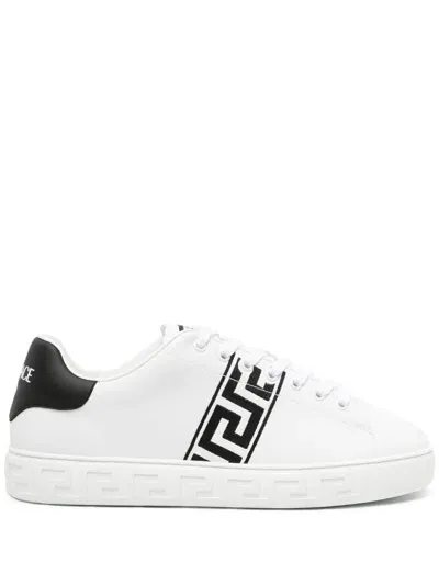 Versace La Greca Sneakers In White