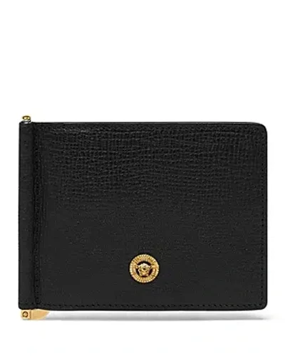 Versace Men's Medusa Biggie Bifold Money Clip In Black