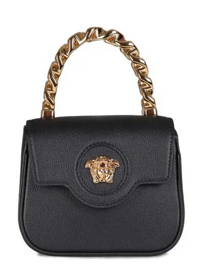 Versace La Medusa Mini Bag In Black