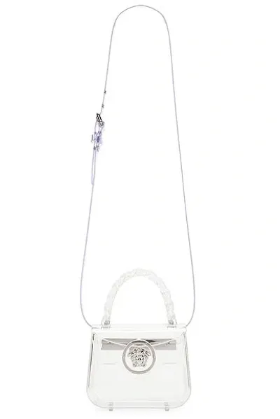 Versace Mini Top Handle Bag In Transparent