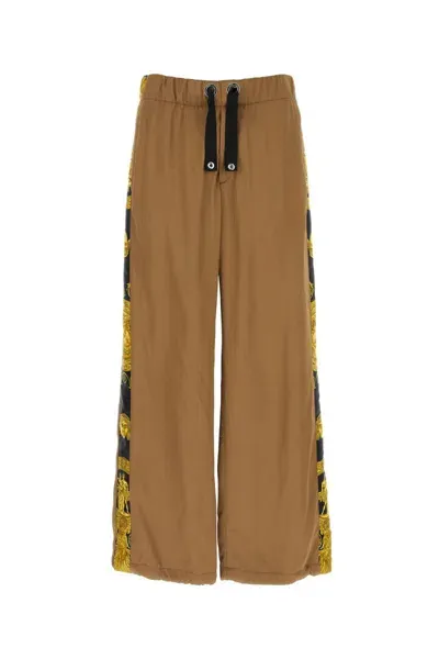 Versace Viscose Joggers With Barocco Print In 5b000