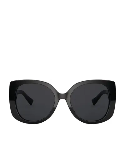 Versace Rectangular Medusa Sunglasses In Black