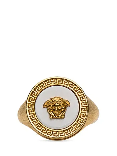 Versace Ring With Medusa In Gold