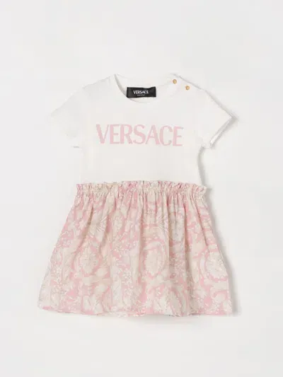 Versace Romper  Kids Color White In Weiss