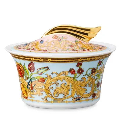 Versace Rosenthal Meets  Butterfly Garden Sugar Bowl