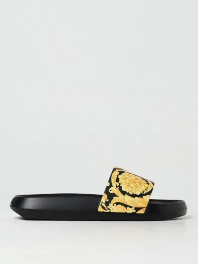 Versace Sandals  Men Color Black In 黑色