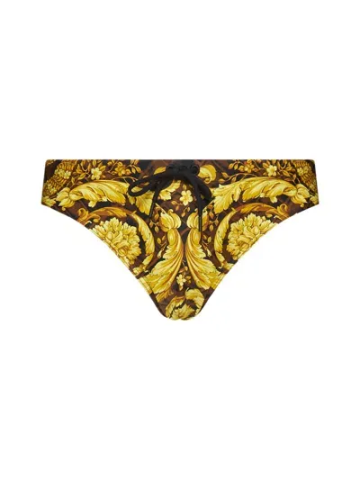 Versace Sea Clothing In Caramel+black+gold