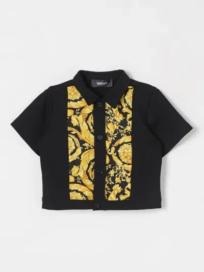 Versace Shirt  Kids Color Black In Schwarz