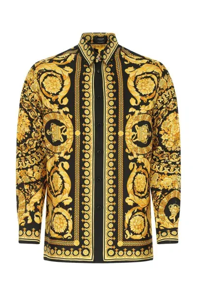 Versace Shirts In Golden