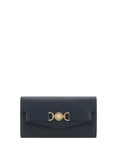 Versace Shoulder Bag In Black- Gold