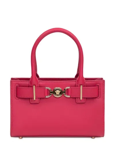 Versace Small Tote Bag In Red