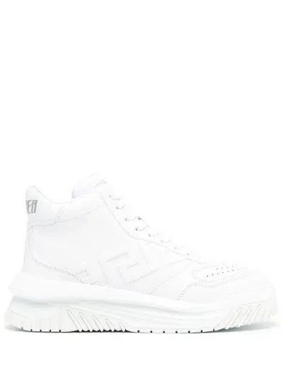 Versace Odissea High-top Sneakers In White