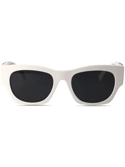 Versace Square-frame Sunglasses In White